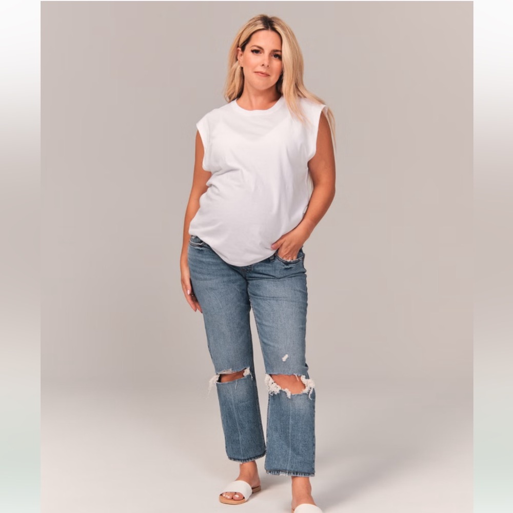 Abercrombie Maternity Ankle Straight Jean